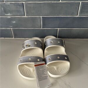 Women’s glitter croc slides